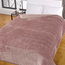 Luxury Faux Fur Large Mink Fleece Throw Sofa Bed Soft Warm Blanket Black Single