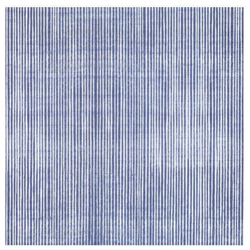 Annie Selke Watercolor Lines Indigo Ceramic Wall and Floor Tile 13 x 13 in.