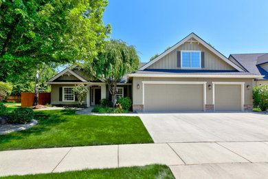 Inspiration for a country exterior home remodel in Boise