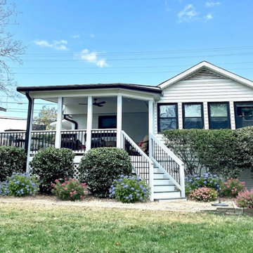 Covered Porch with Trex