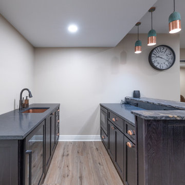 Basement Remodel with Family Room, Craft Studio, and More