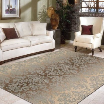 Riviera Mocha Beige Wool Rug