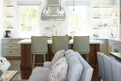 Inspiration for a craftsman family room remodel in San Francisco