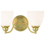 Livex Lighting - Livex Lighting 13672-02 Somerville - Two Light Bath Vanity - Mounting Direction: Up/Down  ShSomerville Two Light Polished Brass Satin *UL Approved: YES Energy Star Qualified: n/a ADA Certified: n/a  *Number of Lights: Lamp: 2-*Wattage:100w Medium Base bulb(s) *Bulb Included:No *Bulb Type:Medium Base *Finish Type:Polished Brass