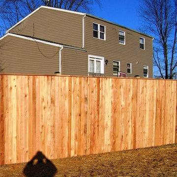 Vertical Board w/ cap board (Wood Privacy Fence)