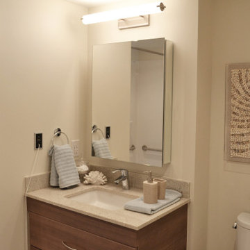 Bathroom and SIDLER Mirror in Oceana PARC, White Rock, BC