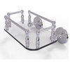 Monte Carlo Wall Mounted Glass Guest Towel Tray, Polished Chrome