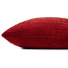 Loloi Pillow, Red, 22''x22'', Cover Only