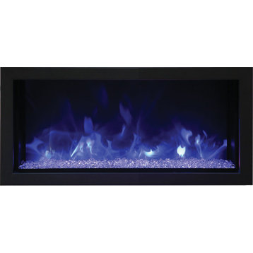 35" X-Slim Indoor or Outdoor Electric Built-in only with black steel surround