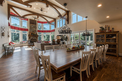 Mountain style dining room photo in Salt Lake City