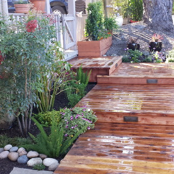 Raised deck walk
