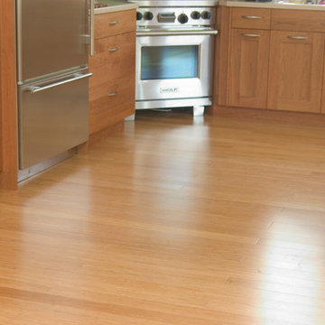 Natural Fibre Strand Maple Color bamboo in Birch Modern kitchen