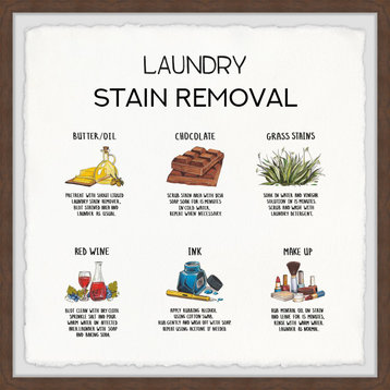 "Stain Removal" Framed Painting Print, 18x18