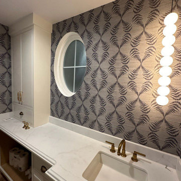 Wallpaper installation Bathroom in Vancouver