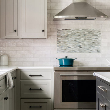 Nimbus and Grey Wood-Mode Cabinets in West Chester Kitchen Remodel