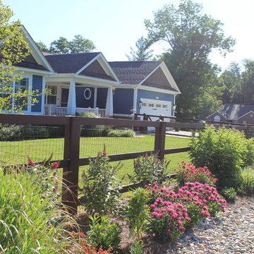 A New Home's Front Yard Pollinator Garden
