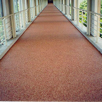 Commercial Complex Walkway by Rubaroc Rubber Safety Surfacing