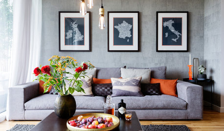 Houzz Tour: Teal and Orange Accents Warm Up an Urban Space