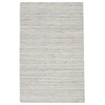 Jaipur Living - Jaipur Living Danan Handmade Indoor/ Outdoor Solid Gray Rug, 8'x10' - The low-profile and performance-driven Brevin collection offers a casual yet sophisticated look to any contemporary home. The hand-loomed Danan design features a durable polyester weave, perfect for heavily trafficked and livable spaces. This heathered ivory and charcoal gray rug grounds rooms with a light, neutral palette.