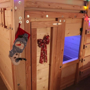 The Bed Fort - Built From Queen Loft Bed Plans