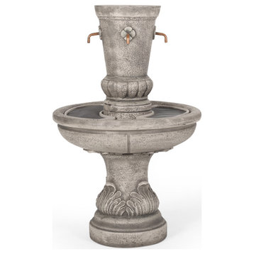 Hyland Outdoor 4 Spout Fountain, Light Brown