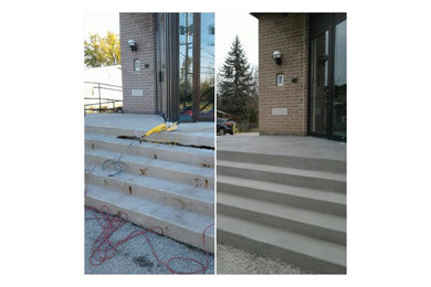 Concrete repairs and overlay application
