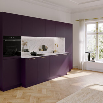 Open Style Mini Kitchen in Harrow, London by Kudos Interior Designs
