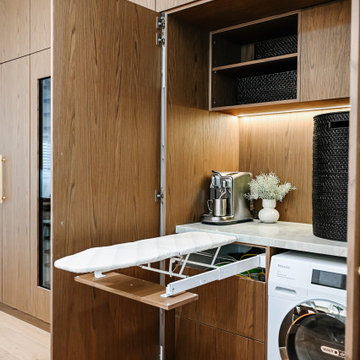 Maximising Space and Style: A Contemporary Renovation with Brushed Gold Accents