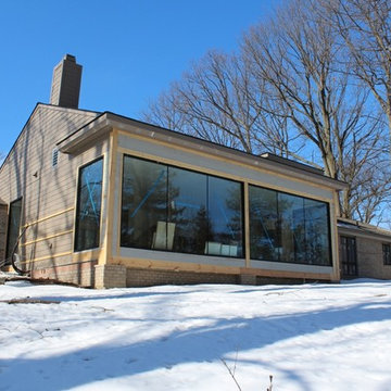 Bloomfield Hills contemporary Ranch Addition and complete Remodel