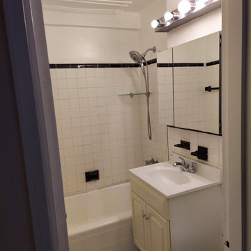 Bathroom before renovation . Brooklyn, NY