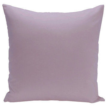 Solid Color Decorative Pillow, Lilac Purple, 18"x18"