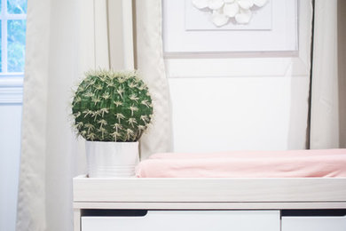 Inspiration for a contemporary nursery remodel in DC Metro