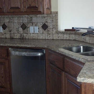Tile, paint, trim, staircase, and design