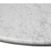 Flower Artificial  Marble Table Oval 78", White