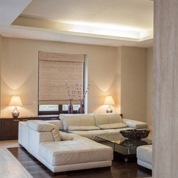 Designer Woven Wood Shades from Blinds.com - Roman Shades