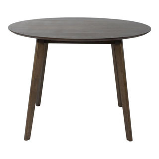 Round Dining Table with Drop Leaves – Small Round Kitchen Table in ...