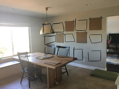 gallery wall layout starting with 16x24