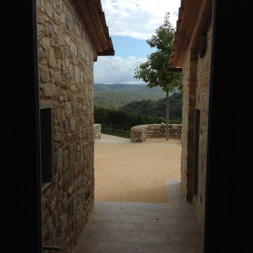Architettura del paesaggio di casa rurale toscana