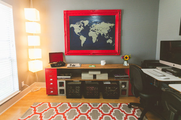 Eclectic Home Office by Heather Banks