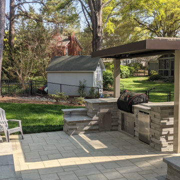 Raleigh, NC Swimming Pool and Outdoor Living Space.  Young