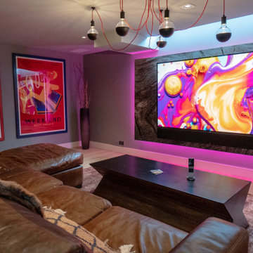 A High-Tech Basement Redesign Infused with Art and Innovation