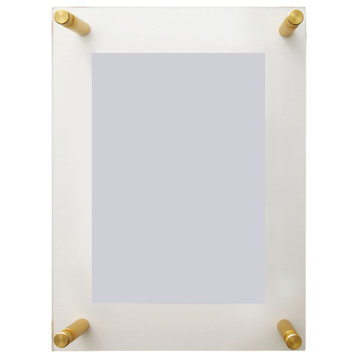 10"x12" Gold Double Panel Wall Frame, Used for 5"x7", 6"x8", or 4"x6" Images
