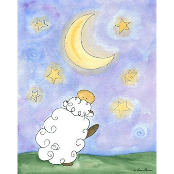 Star Catcher - Sheep, Ready To Hang Canvas Kid's Wall Decor, 20 X 24