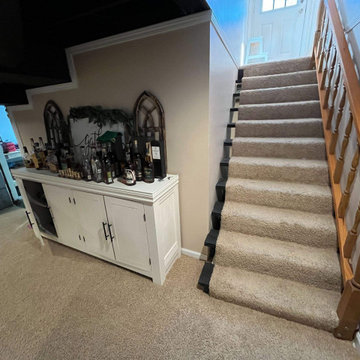 Before picture of the old entrance into the basement living space
