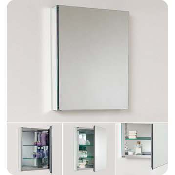 Fresca FMC8058 20" Single Door Frameless Medicine Cabinet - Mirror