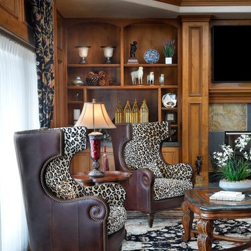 Tuscan Style for a Colorado Home - Seating Area