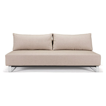 Innovation USA | Supremax Sleek Excess Lounger | Mixed Dance Natural Sofa Bed
