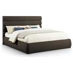 Meridian Furniture - Adam Upholstered Bed, Brown, King, Boucle Fabric - Indulge in the allure of the Brown Boucle Fabric Adam King Bed by Meridian Furniture. Its captivating design and luxurious Brown Boucle Fabric elevate any space with effortless elegance. Crafted with precision and durability in mind, this stunning piece becomes the focal point of gatherings, fostering moments of connection and warmth. Embrace sophistication and style with the Adam King Bed, a testament to exquisite taste and timeless beauty.
