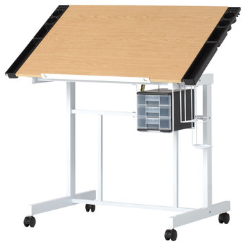 Deluxe Craft Station, White and Maple