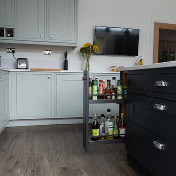 Partridge Grey and Charcoal Painted Kitchen